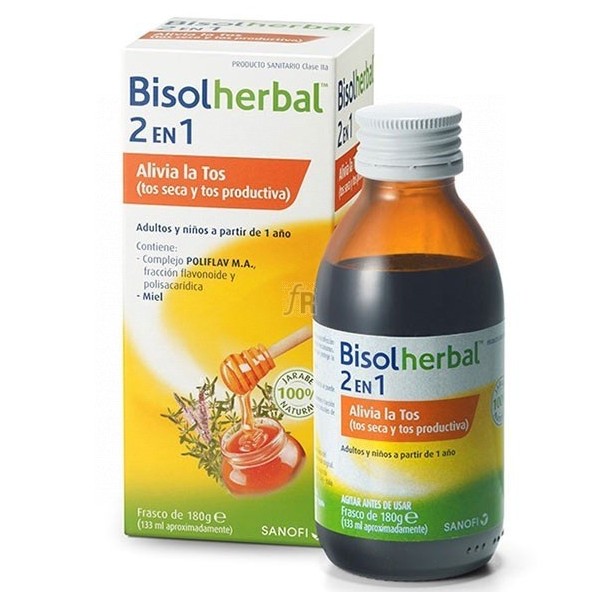 Bisolherbal 2 en 1 Malvadisco, Tomillo y Llanten 120ml