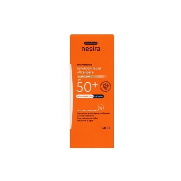 Acofarma Nesira Emulsión Facial Ultraligera con Color SPF50+ 50ml