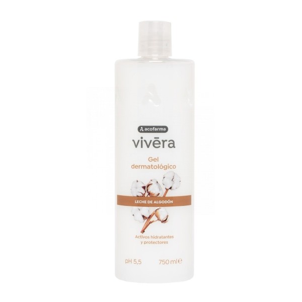 Acofarma Vivera Gel Leche Algodón 1 Envase 750 ML