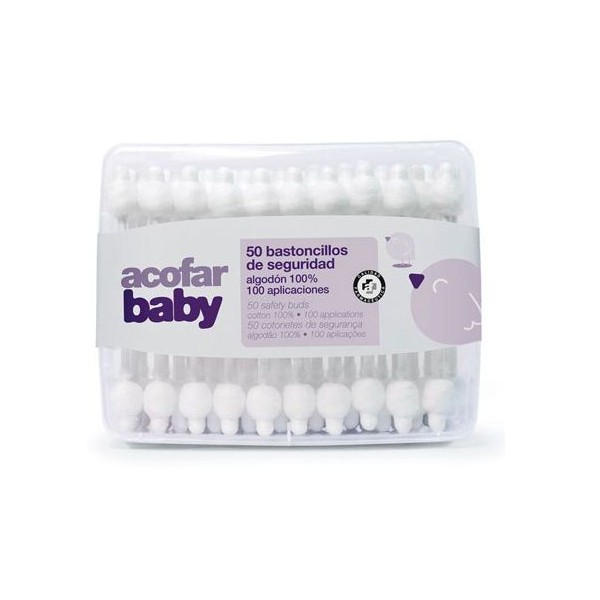 Acofarbaby Bastoncillos de Seguridad 50uds
