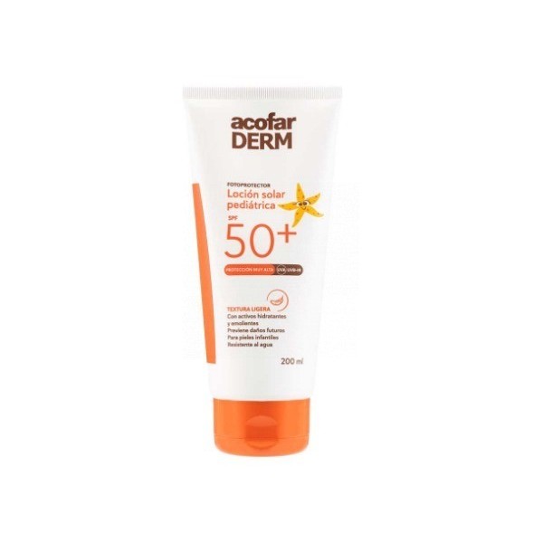 Acofarderm Loción Solar Pediátrica SPF50+ 200 Ml