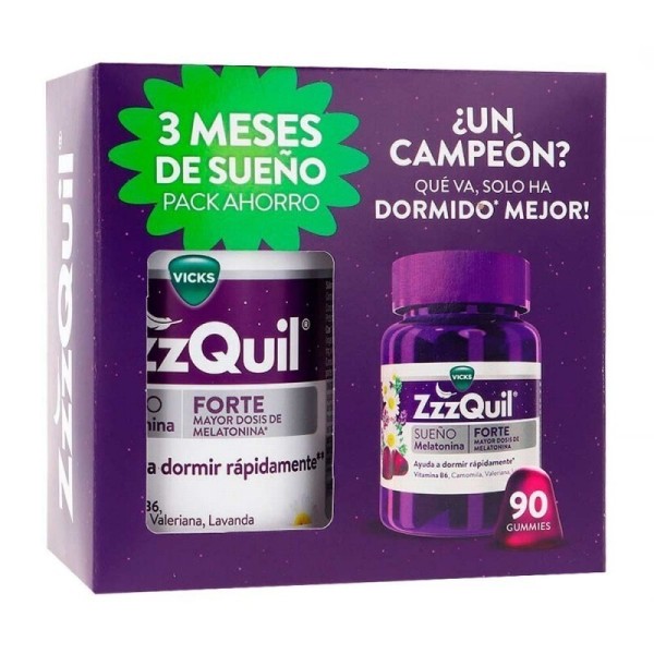 Zzzquil SueÑo Forte  90 Gummies Sabor Frutos Del Bosque Pack