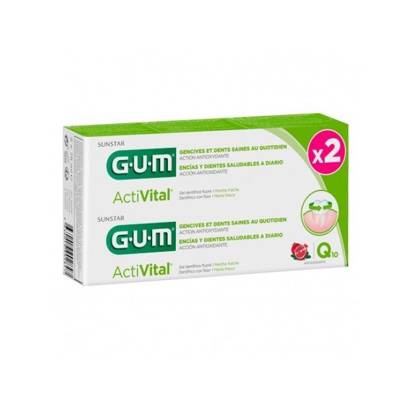 Gum Activital Gel Dentírico Duopack 2 x 75ml