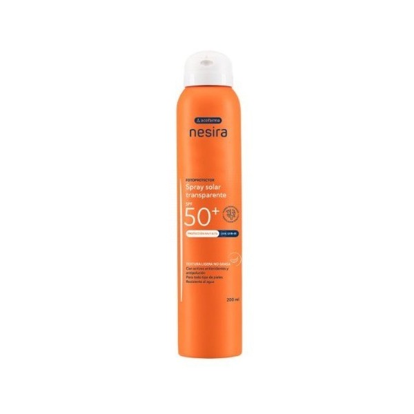 Acofarma Nesira Spray Solar Transparente SPF-50+ 200ml
