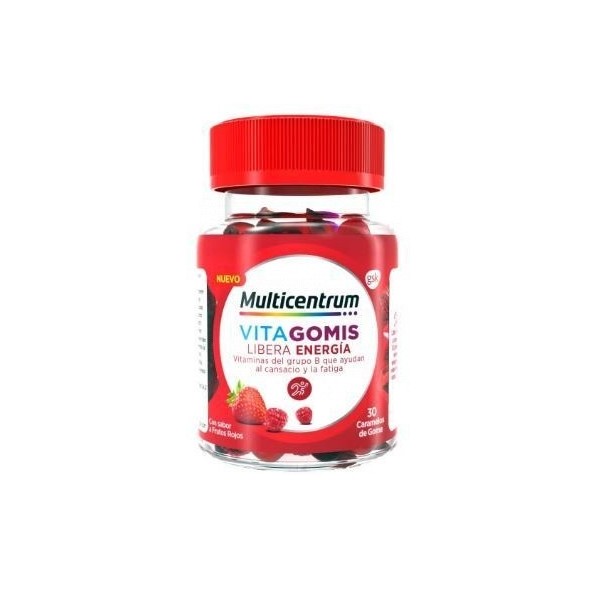 Multicentrum Vitagomis Libera Energía Sabor frutos Rojos 30uds