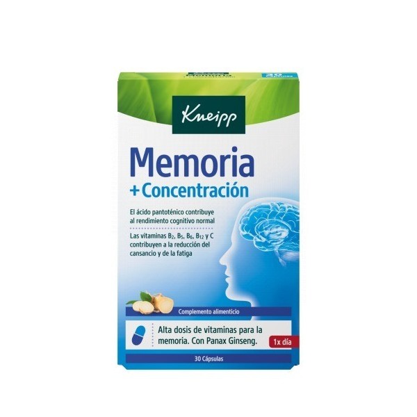 Kneipp Memoria + Concentración 30 Cápsulas