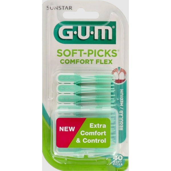Gum Cepillo Interdental 660 Medium/Regular Soft-Picks Confort Flex 40 Unidades